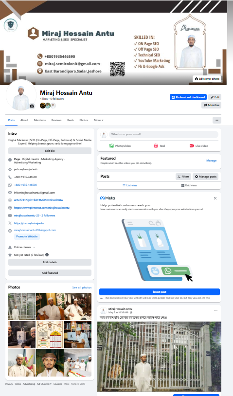 Facebook Page Management